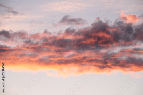 Clouds painted by the setting sun. © Михаил Боярский