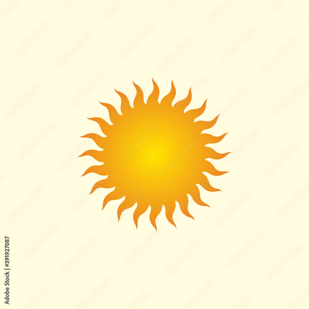 Sun icon. summer symbol vector illustration Sun icon. summer symbol vector illustration