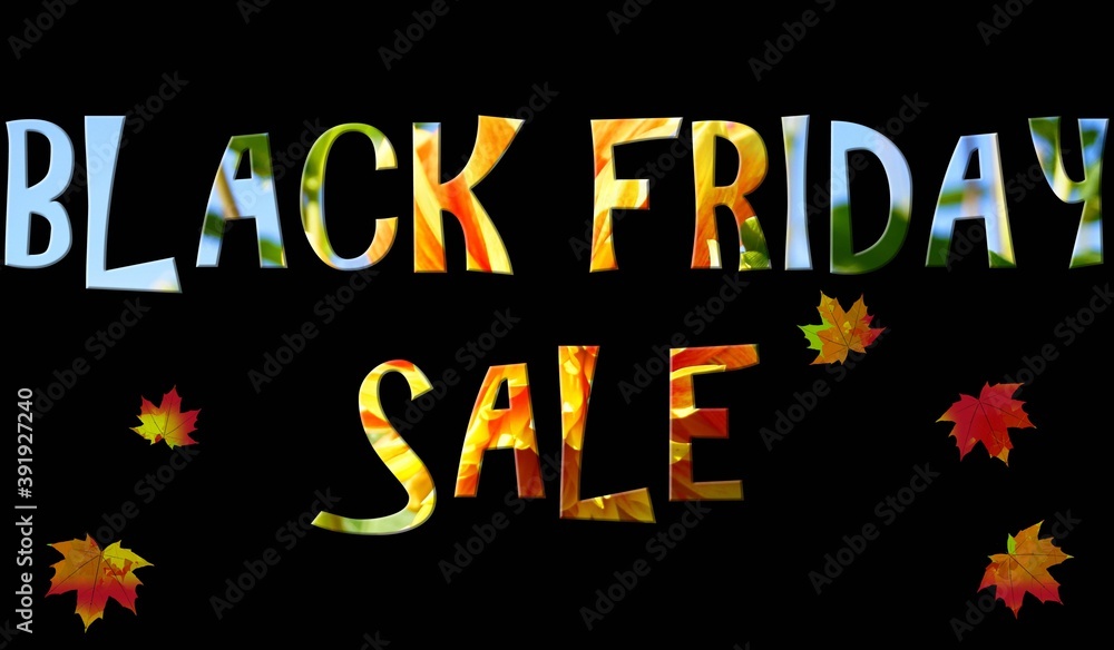 Colorful Black Fryday Sale text on black backgound. Flyer, poster, card, banner template. 3D illustration. Colorful Black Fryday Sale text on black backgound. Flyer, poster, card, banner template. 3D illustration.