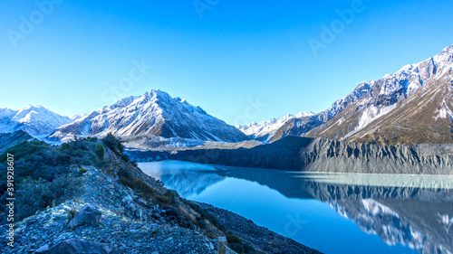 New Zealand s icebergs and lake scenery photography picture