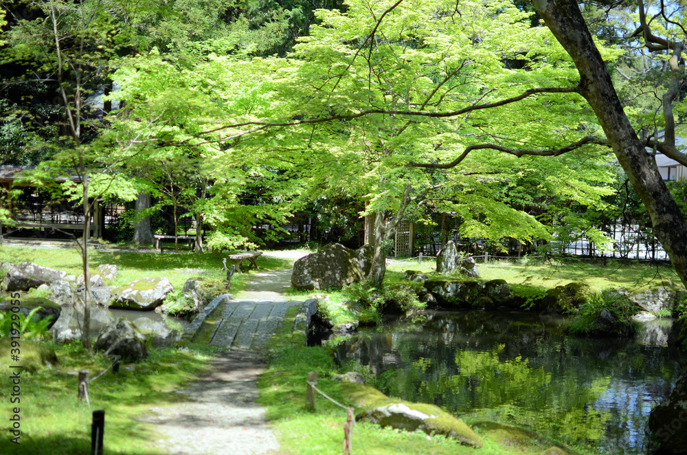三重県 美杉町 北畠神社の庭園 三重県 美杉町 北畠神社の庭園