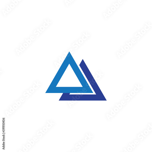 Free Download Triangle Logo Template vector icon illustration design - GFXLoad