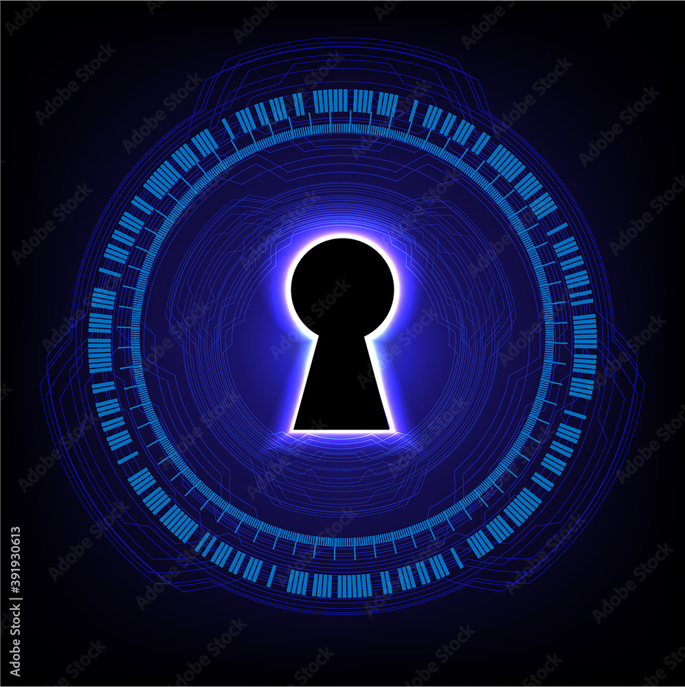 Closed Padlock on digital background, cyber security Closed Padlock on digital background, cyber security