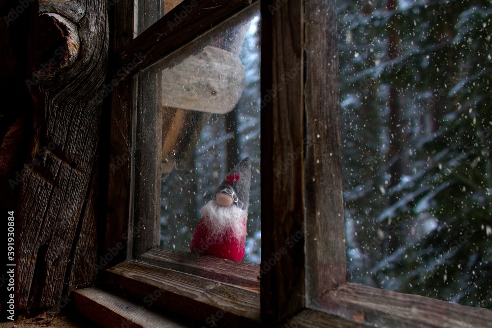Elf outside the window