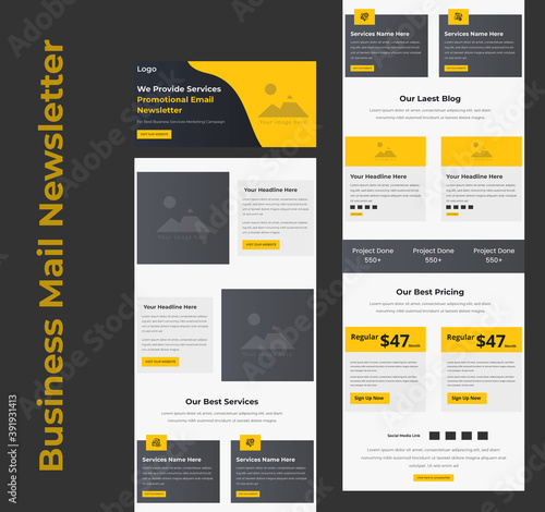 Business Services Promotional B2B Email marketing Template