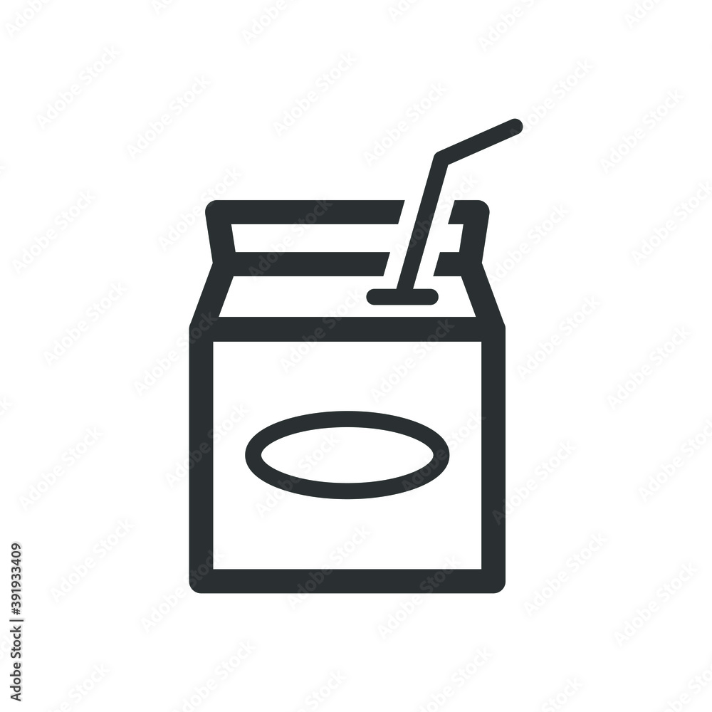 Fototapeta premium Juice box icon