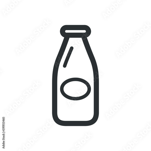 Milk bottle icon