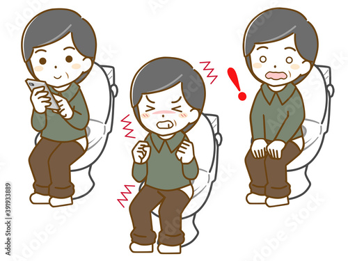 中年男性のトイレ