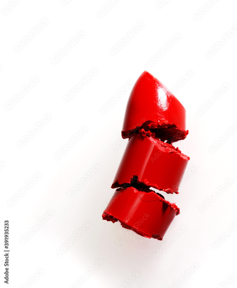 close up of a lipstick stack on white background close up of a lipstick stack on white background
