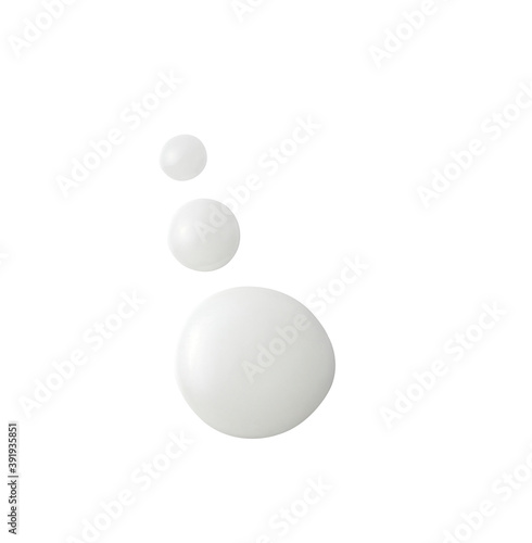 cosmetic cream on a white background
