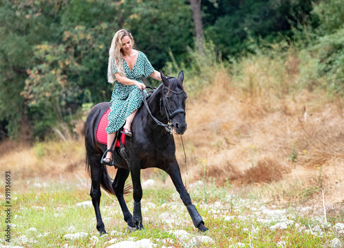 riding girl and horse © cynoclub