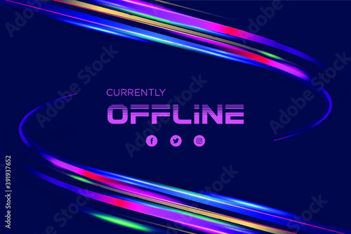 Twitch offline banner Deign for Twitch Streamers