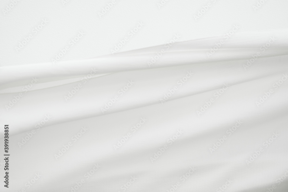 Fototapeta premium White fabric texture background design element