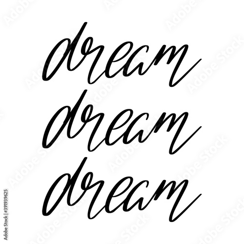 Vector hand drawn lettering isolated. Template for card, poster, banner, print for t-shirt, pin, badge, patch.