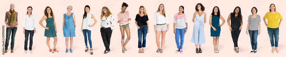Diverse people mockup collection Diverse people mockup collection