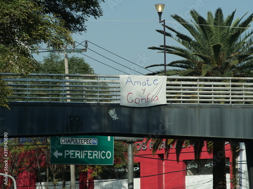 Paisaje positivista de la Ciudad de México. photo