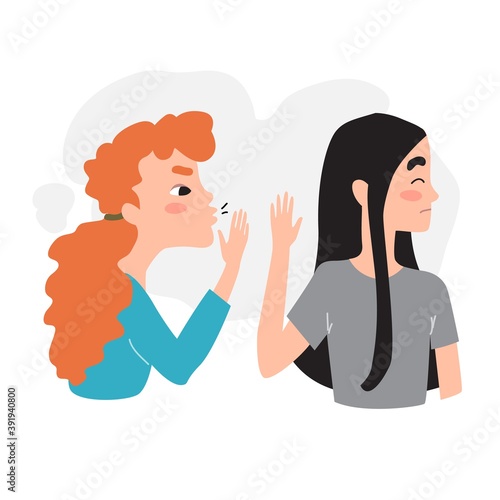 Girl refuses to listen to gossip. Stop gossip