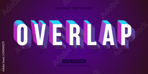 Overlap text effect