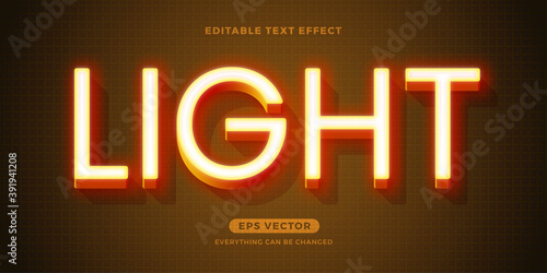 Light text effect