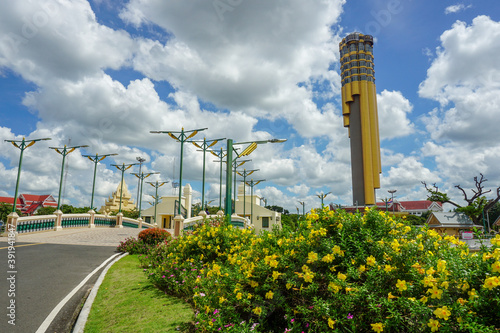 Beautiful landscape of Roi Et Tower ,Roi Et , Thailand
