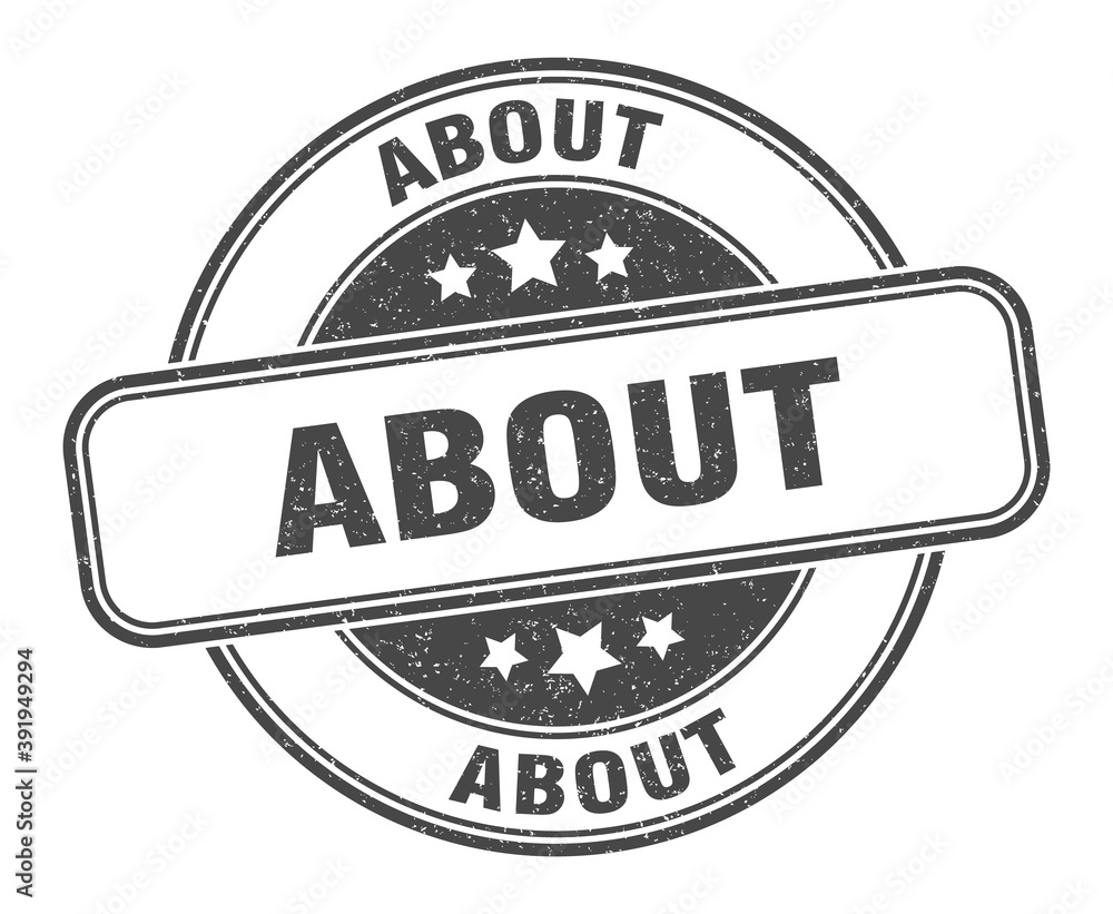 Fototapeta premium about stamp. about label. round grunge sign