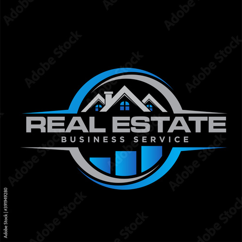 real estate logo designs business for build and contractor icon and symbol