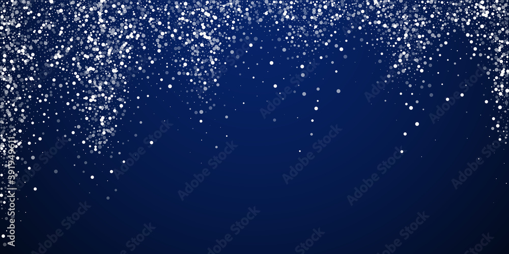 Random white dots Christmas background. Subtle fly Random white dots Christmas background. Subtle fly