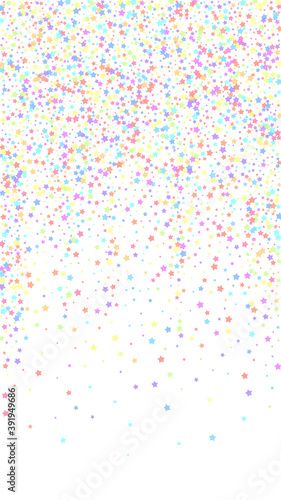 Festive bold confetti. Celebration stars. Colorful