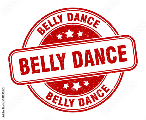 belly dance stamp. belly dance label. round grunge sign