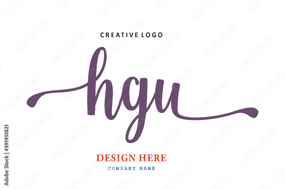 HGU lettering logo is simple, easy to understand and authoritative HGU lettering logo is simple, easy to understand and authoritative