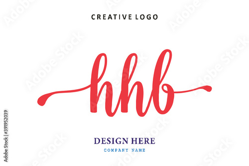 HHB lettering logo is simple, easy to understand and authoritative photo