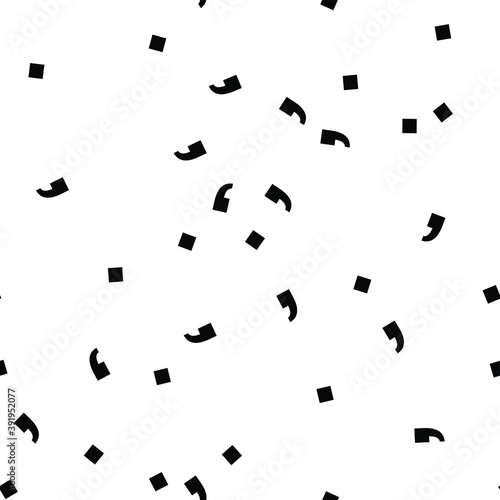 Seamless vector commas and dots pattern. Chaotic elements background for fabric, textile, wrapping, cover etc. 10 eps design.