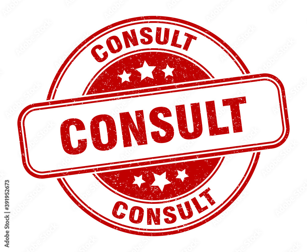 consult stamp. consult label. round grunge sign consult stamp. consult label. round grunge sign
