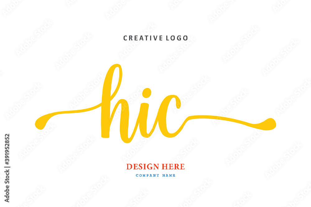HIC lettering logo is simple, easy to understand and authoritative HIC lettering logo is simple, easy to understand and authoritative