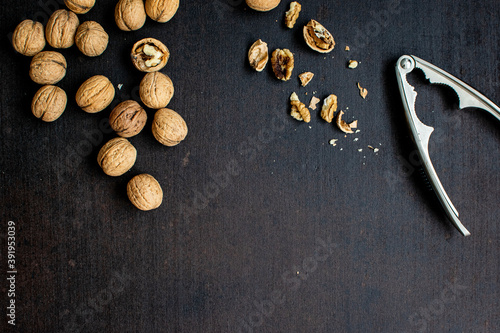 Walnuts on a counter top