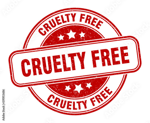cruelty free stamp. cruelty free label. round grunge sign
