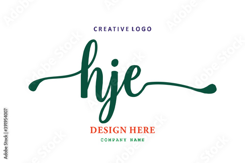 HJE lettering logo is simple, easy to understand and authoritative