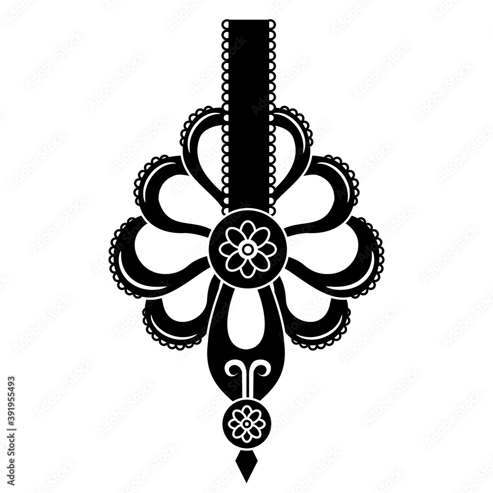 Parzenica - traditional decor from Polish mountains vector
