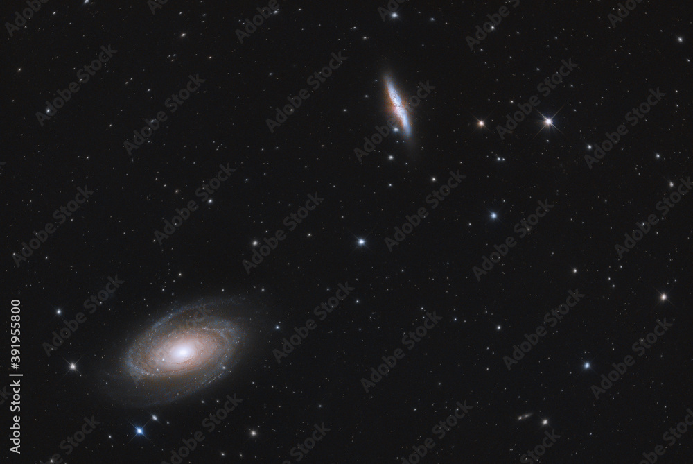 Naklejka premium Nebulosa di Bode (M81 e M82) 