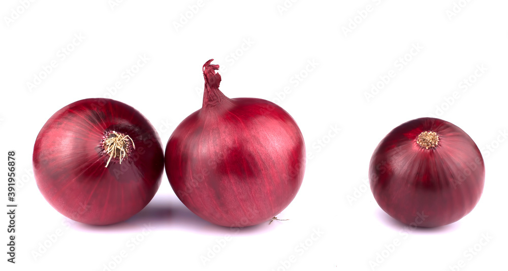 Red onion isolated on white background Red onion isolated on white background