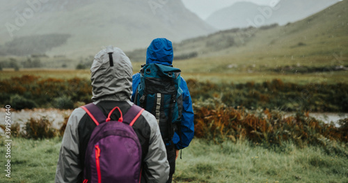 Hiking in nature