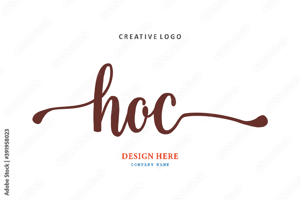 HOC lettering logo is simple, easy to understand and authoritative HOC lettering logo is simple, easy to understand and authoritative