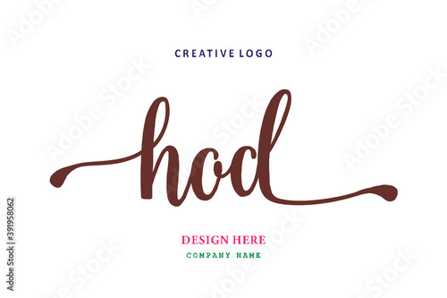 HOD lettering logo is simple, easy to understand and authoritative