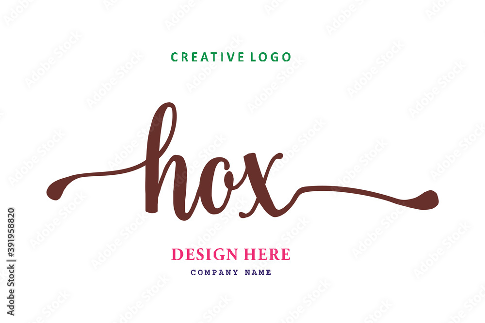 HOX lettering logo is simple, easy to understand and authoritative HOX lettering logo is simple, easy to understand and authoritative