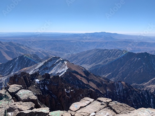 Wallpaper Mural landscape with sky, mount toubkal - Morocco  Torontodigital.ca