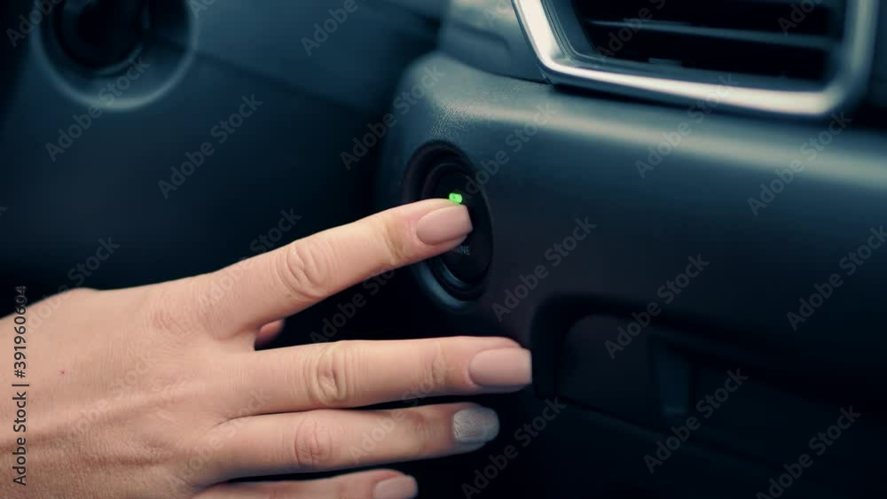 Driver Hand Pushing Start Engine Button Motor In Car.Starting Car Engine In Hybrid Auto.Finger Pushing Power Ignition Button On Keyless Automobile.Press Luxury Modern Electronic Auto Start Key. Driver Hand Pushing Start Engine Button Motor In Car.Starting Car Engine In Hybrid Auto.Finger Pushing Power Ignition Button On Keyless Automobile.Press Luxury Modern Electronic Auto Start Key.