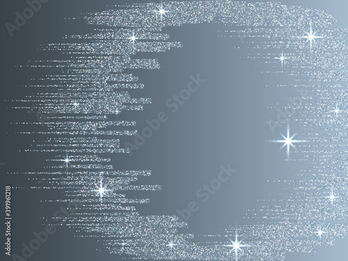 Silver blue glitter texture lines christmas abstract background.