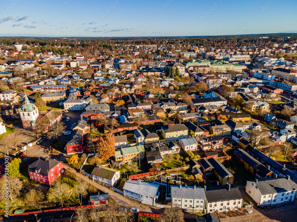 Old town of Porvoo in Finland.	