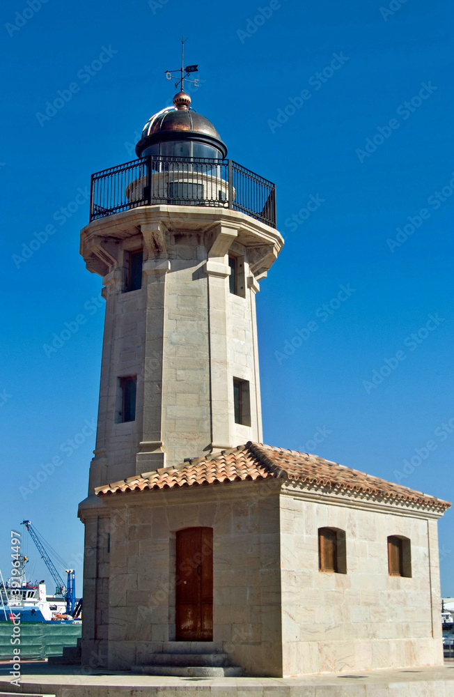 Historic lighthouse on the castellon beach area - Spain Historic lighthouse on the castellon beach area - Spain