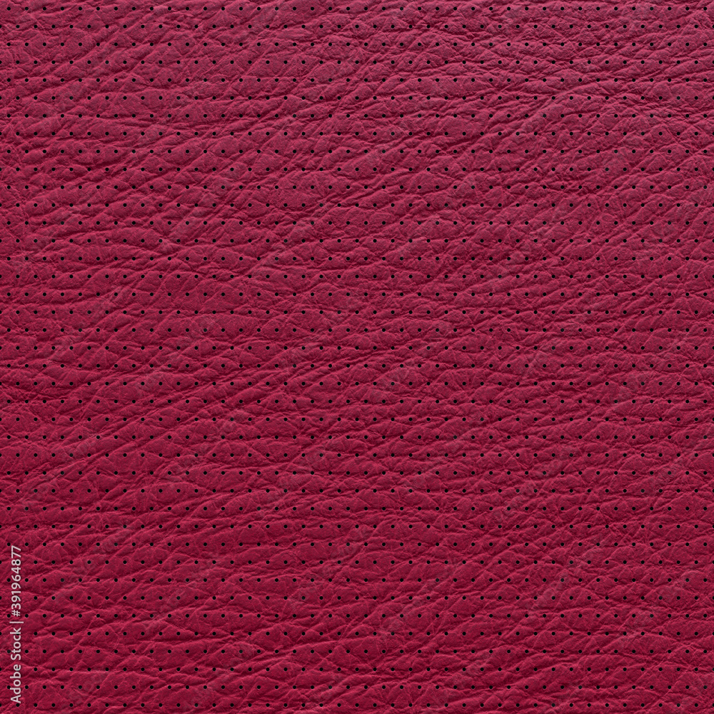 Lamb leather perforated dots. Amaranth leather texture closeup. Useful as background for design-works. 3D-rendering Lamb leather perforated dots. Amaranth leather texture closeup. Useful as background for design-works. 3D-rendering
